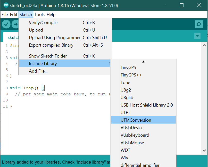 Using ThermistorNTC library in Arduino IDE